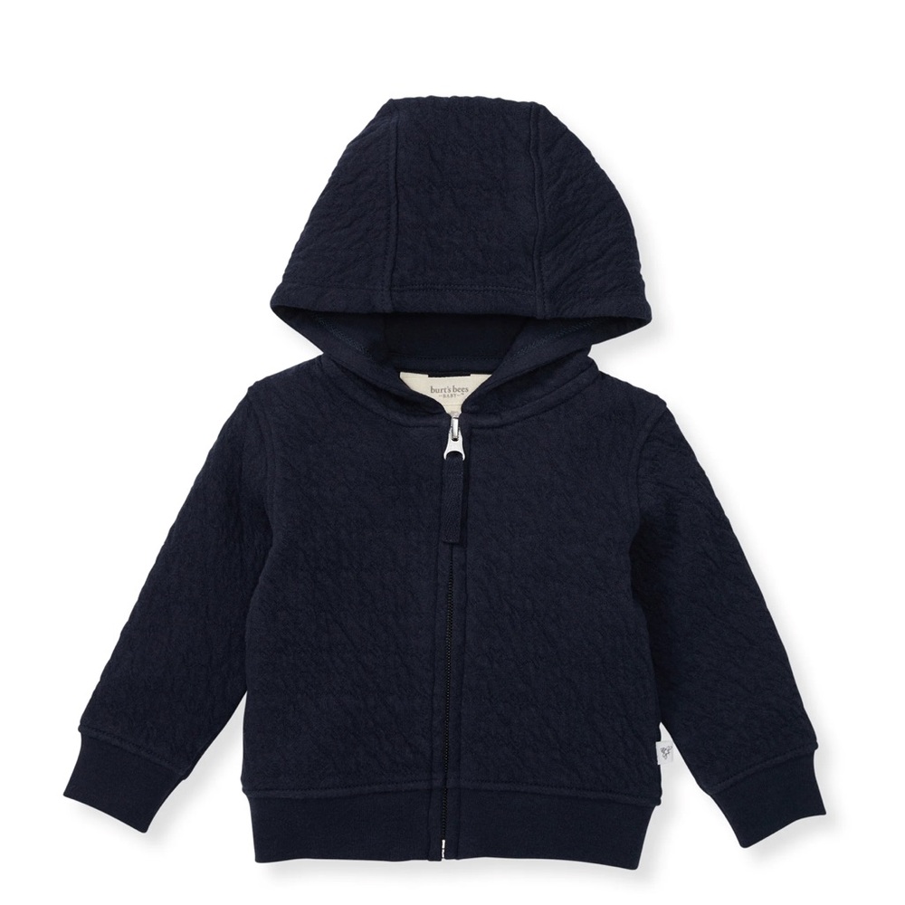 Burt’s Bees 0-3 month old organic cotton baby zipper jacket